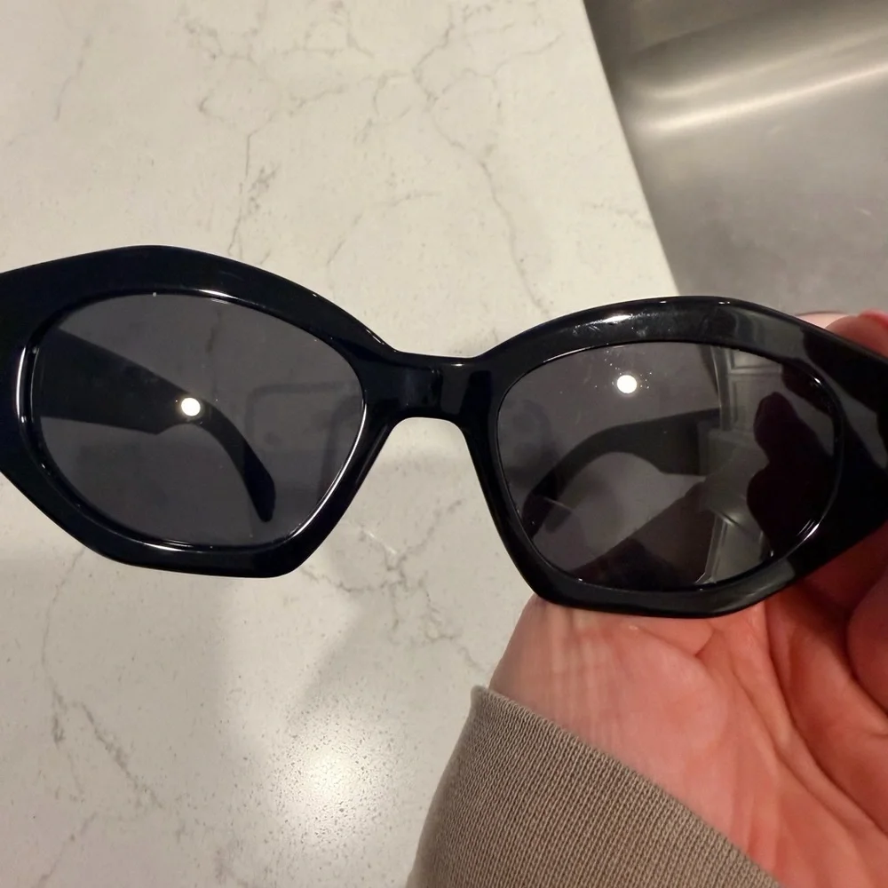 Celine Black Angular Sunglasses - Picture 2 of 5